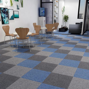 No Adhesive Multi Colored Carpet Tiles For Basement