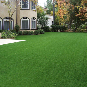 Square Hard Wearing Artificial Grass on concrete